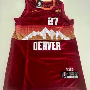 Men’s Denver Nuggets #27 Jamal Murray Red 2020-21 City Edition Jersey (MEDIUM)